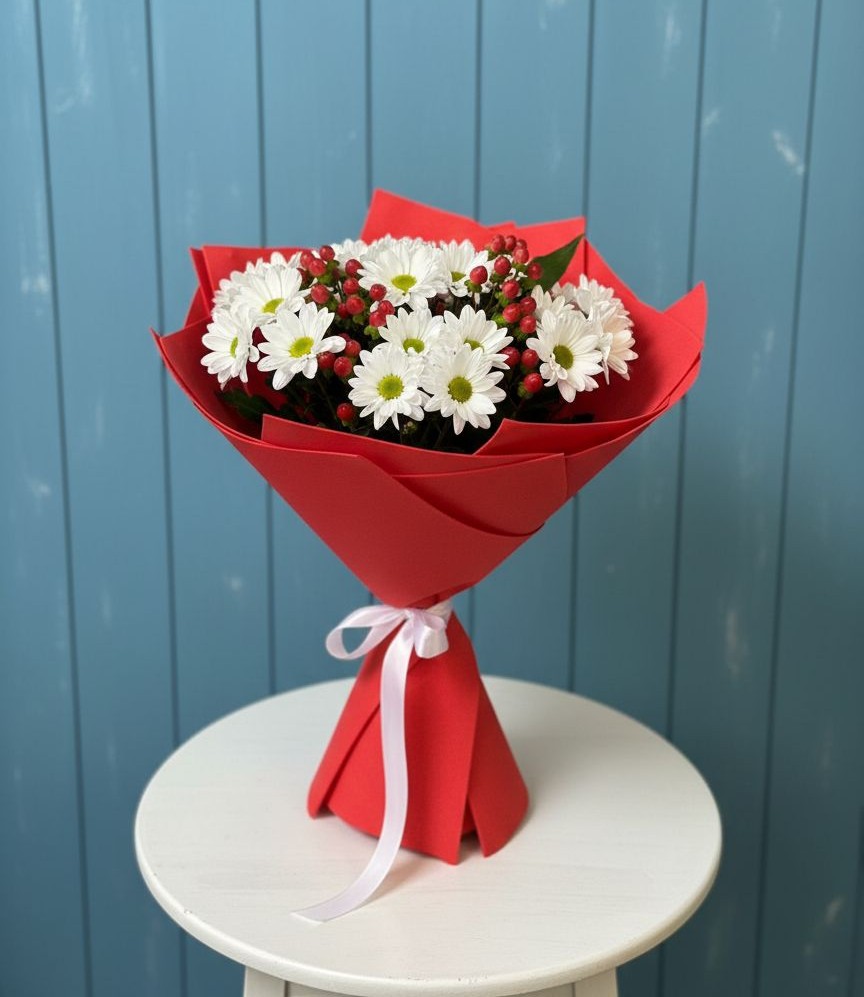 Букет цветов из: Хризантемы в Марков Лес