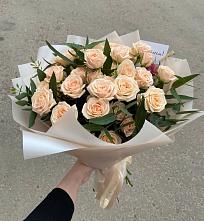 Букет Кремовые розы Латте в Марков Лес