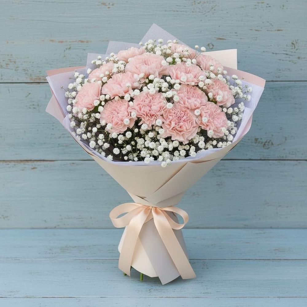 Букет цветов из: Гвоздики в Марков Лес