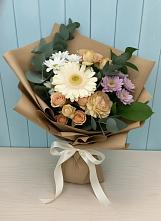 Букет цветов из:  Герберы и Хризантемы в Марков Лес