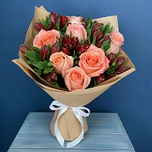 Букет цветов из:  Розы и Альстромерии в Марков Лес
