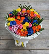 Букет цветов из:  Розы и Хризантемы в Марков Лес