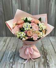 Букет цветов из:  Гвоздики, Розы и Хризантемы в Марков Лес