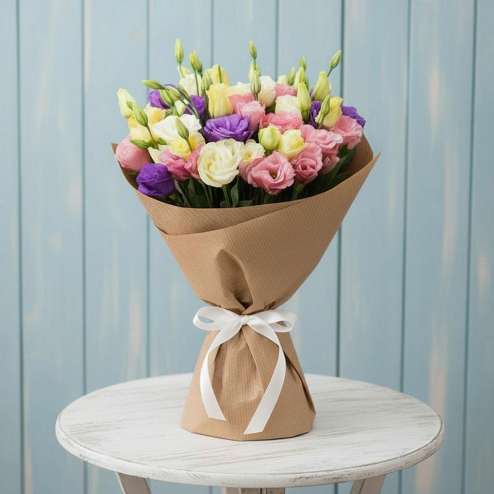 Букет цветов из: Лизиантусы в Марков Лес