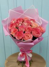 Букет 15 Розовых роз Равель #REPLACE_PRED# Марков Лес