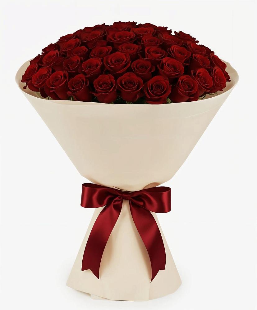 Букет 101 Бордовая роза Блэк Бакарра в Марков Лес