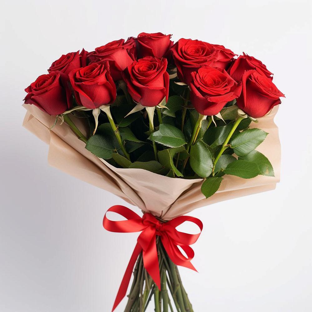 Букет 11 Красных роз Эдлесс Лав в Марков Лес