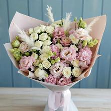 Букет цветов из:  Альстромерии и Розы в Марков Лес