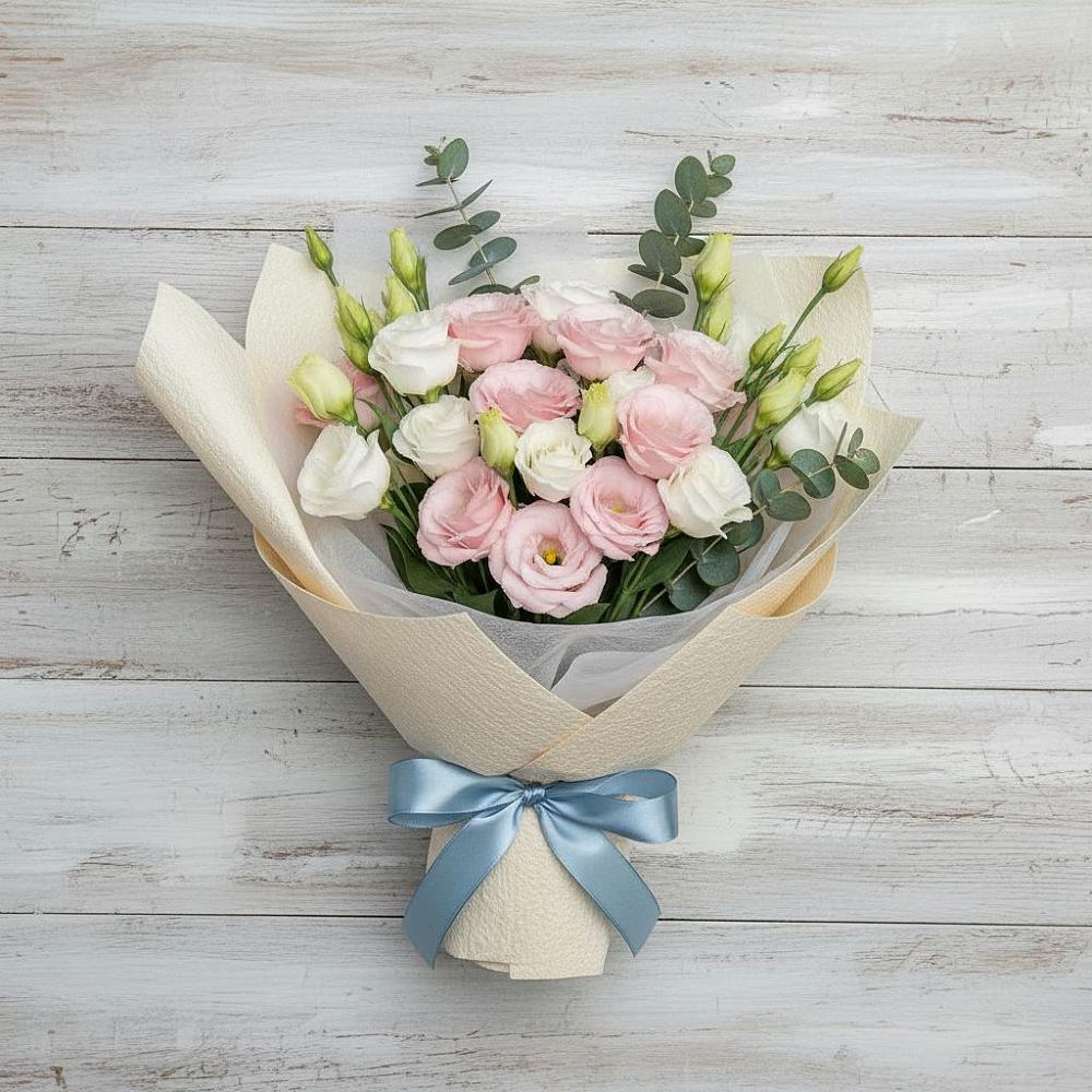 Букет цветов из: Лизиантусы в Марков Лес